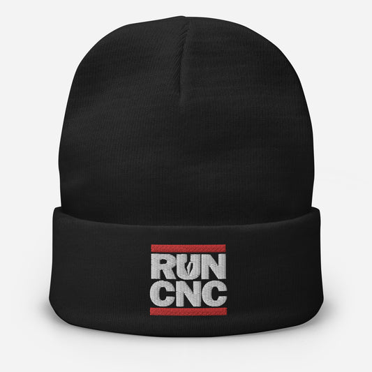 Run CNC - Embroidered Beanie Hat