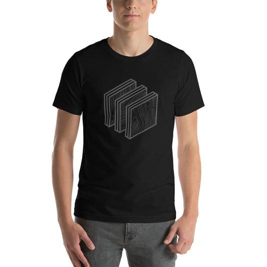 Black Plywood Layers T-Shirt