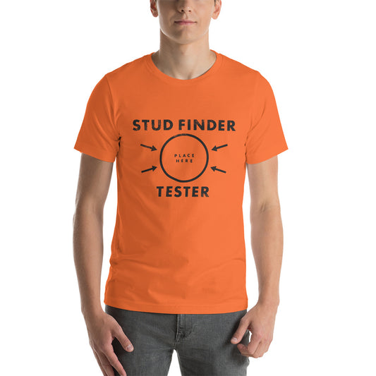 Orange Stud Finder Tester t-shirt